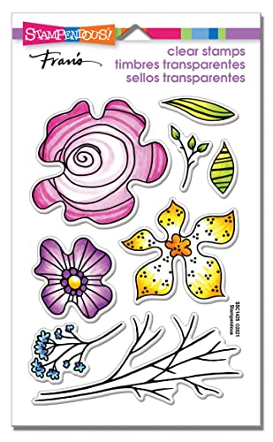 Transparentes Stempelset mit Blumenmotiven von Stampendous