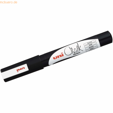 Uni-Ball Kreidemarker Uni Chalk PWE-3MS 0,9-1,3mm schwarz von Uni-Ball
