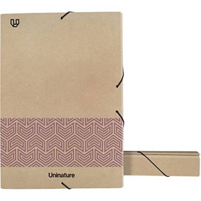 Unipapel Projektmappe | 100% recycelter Karton und Kraftpapier | Maße: 35 x 25 x 5 cm | Uninature Concept Violett | Recycled 100% Credit von Unipapel