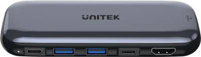 UNITEK uHUB H6 - USB Typ-C - HDMI - USB 2.0 - USB 3.2 Gen 1 (3.1 Gen 1) Type-A - USB Typ-C - 10000 Mbit/s - 60 Hz - 3860 x 2160 - 3860 x 2160 Pixel (D1046A) von Unitek