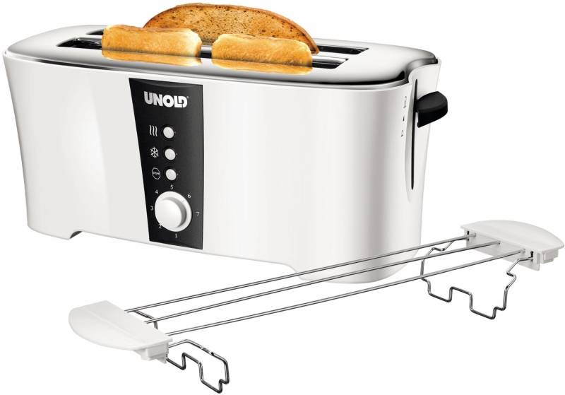 38020 Design Dual Doppelschlitz-Toaster weiß/schwarz von Unold