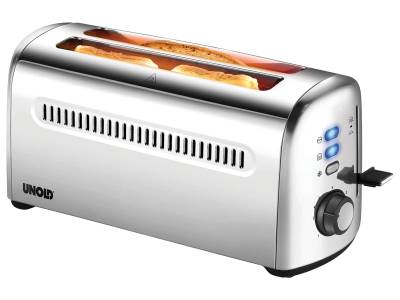 UNOLD Langschlitz-Toaster 4er Retro 38366, Edelstahl, 1500 W von Unold