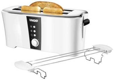 Unold Design Dual Toaster Cool-Touch-Gehäuse Weiß, Schwarz von Unold