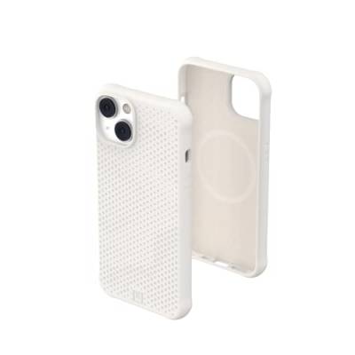 U by UAG [U] Dot Case kompatibel mit Apple iPhone 14 / iPhone 13 Hülle [Soft-Touch Silikon, Texturiertes Design, Wireless Charging/Magnetisches Aufladen kompatibel] Marshmallow von Urban Armor Gear