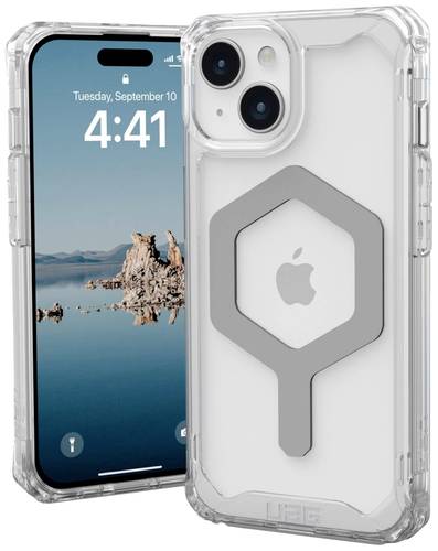 Urban Armor Gear Plyo MagSafe Backcover Apple iPhone 15 Ice, Transparent, Silber MagSafe kompatibel von Urban Armor Gear