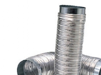 Flexrohr Ø 125 Länge0,35-1M - Ausziehbare Verbindung mit gefaltetem Aluminiumband von Usorteret