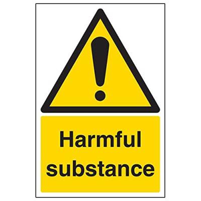 VSafety 6A001AU-S'Harmful Substance' Schild, Hochformat, 200 mm x 300 mm, 3 Stück von V Safety