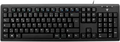 V7 KU200GS-DE - Tastatur, USB, schwarz, DE von V7