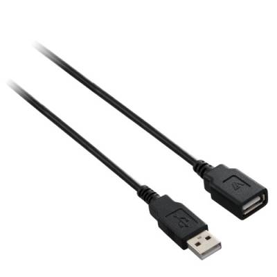 V7 USB Verlängerungskabel (Stecker-A auf Buchse-A, 3m) schwarz von V7