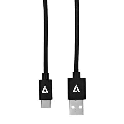 V7 USB2 A to USB-c Cable 2 m Black von V7