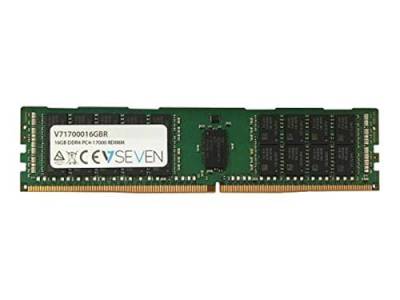 V7 V71700016GBR Server DDR4 DIMM Arbeitsspeicher 16GB (2133MHZ, CL15, PC4-17000, 288pin, 1.2 Volt, Registered) von V7