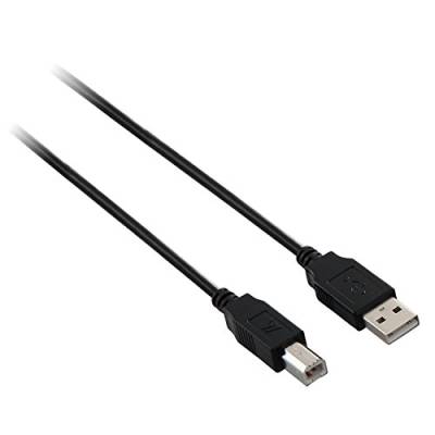 V7 V7E2USB2AB-1.8M USB Kabel (Stecker-A auf Stecker-B, 1,8m) schwarz von V7