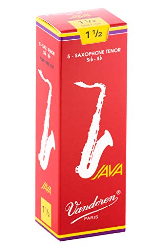 Vandoren Blatt Tenor Saxophon Java Filed Red Stärke: 1 1/2 von VANDOREN