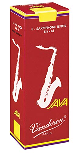 Vandoren Blatt Tenor Saxophon Java Filed Red Stärke: 4 von VANDOREN