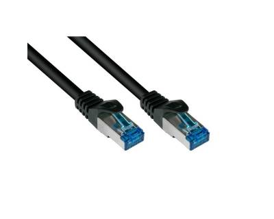 VARIA 8060-H015S - Patchkabel Cat.6a, S/FTP, 1,5m, schwarz LAN-Kabel, (150,00 cm) von VARIA