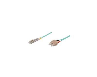 VARIA LWL-Kabel, 5 m, Duplex OM3 (Multimode, 50/125) SC/LC Glasfaserkabel, SC Duplex, (500,00 cm) von VARIA