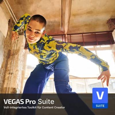 VEGAS Pro Suite 21 - Voll-integriertes Toolkit für Content Creator | Videobearbeitungsprogramm | Videoschnittprogramm | Windows 10/11 PC | 1 Lizenz von VEGAS