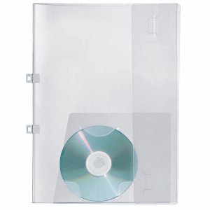 VELOFLEX 25 x Angebotsmappe A4 mit CD-Fach transparent von VELOFLEX