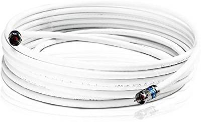 VENTON Sat Kabel Coaxial Kabel RG6Q-CCS I Antennenkabel 120 dB max. I 4fach geschirmter HQ digital HD 4K 3D Kupfer Innenleiter I Fernsehkabel Koaxkabel für DVB-S2 -C -T2 -BK Anlagen (10m) von VENTON