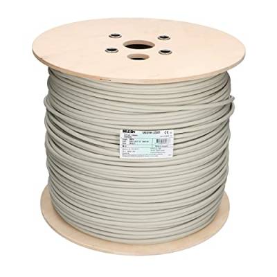 Venton Belden Cat 7 Kabel 100m I Netzwerkkabel 1000 MHz - Verlegekabel S/FTP geschirmt I LAN Kabel 10 Gbit Ethernet I 23AWG-Kupferleiter mit Polyethylenisolation I RoHs - LSZH Datenkabel grau von VENTON