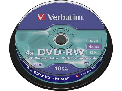 VERBATIM 43552 DVD-RW SERL Rohling von VERBATIM