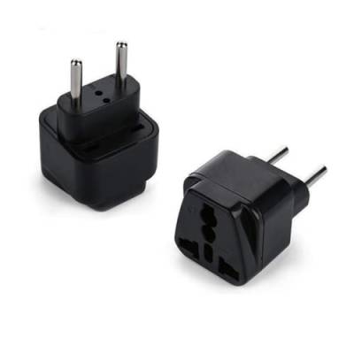 VIEVRE 2 Stück Reiseadapter,Adapter Steckdose Universal,Adapter Steckdose Universal,Universal Adapter,EU Stecker Adapter,Plug Adapter,Universal Travel Adapter,UK/USA/China auf EU Reiseadapter,Schwarz von VIEVRE