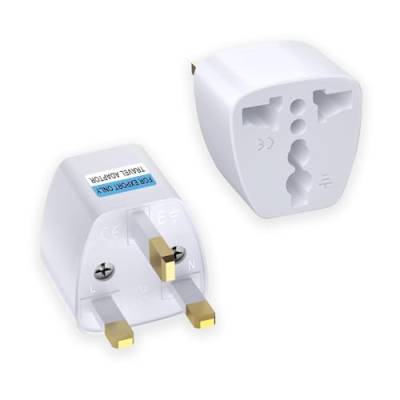 VIEVRE 2 Stücke Adapter England Deutschland Stecker,Reiseadapter UK,Steckdosenadapter England,Reiseadapter Typ G,UK Adapter,UK Adapter auf EU/Vereinigte Staaten/Schweiz/Mexiko/Italien/Singapur/Indien von VIEVRE