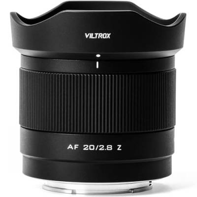 VILTROX 20mm F2.8 F, 20mm F/2.8 Z-Mount Vollformat AF Ultraweitwinkel Autofokus Objektiv für Nikon Z Mount, Prime Weitwinkelobjektiv von VILTROX