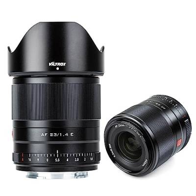 VILTROX AF 23mm F1.4 Prime Objektiv Autofokus für Sony E Mount Kameras(APS-C Format, Augen AF, einstellbare Blende f1.4-f16) von VILTROX