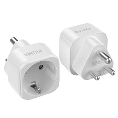 VINTAR 1PC Deutschland nach Indien Reiseadapter, Indien Outlet Adapter, EU nach Indien Reiseadapter für Indien, Sri Lanka, Nepal, Kongo Reiseadapter Typ D von VINTAR