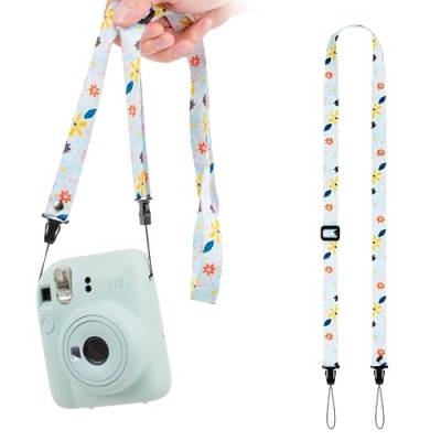 VOVMOEYA Kameragurt Kind, Kamera Umhängeband für Kinder, Kameragurt für Kinder kompatibel mit Fujifilm Instax Mini Sony ZV-E10 ZV-1 ZV-1F Vlogging-Kamera Canon R50 M50 Nikon DSLR Kamera – Grün von VOVMOEYA