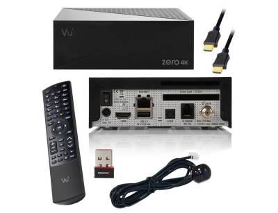 VU+ VU+ ZERO 4K 1x DVB-S2X Multistream SAT Receiver Schwarz + W-Lan Stick SAT-Receiver von VU+