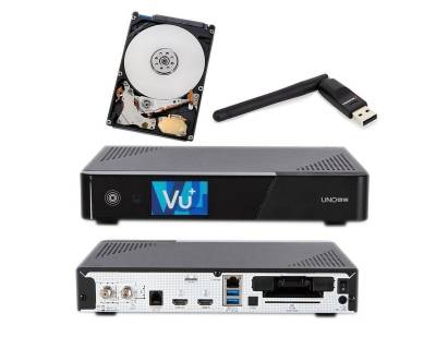VU+ Vu+ Uno 4K Se DVB-S2 Linux FBC Twin Tuner 1TB Festplatte + Wlan-Stick SAT-Receiver von VU+