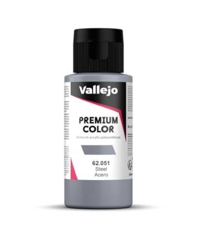 Vallejo Premium-Farbe, 60 ml stahl von Vallejo