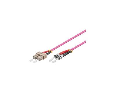 VARIA LWL-Kabel, 10 m, Duplex OM4 (Multimode, 50/125) SC/ST Glasfaserkabel, SC Duplex, (1000,00 cm) von Varia