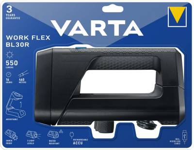 VARTA Akku-Arbeitsleuchte , Work Flex BL30R Light, von Varta