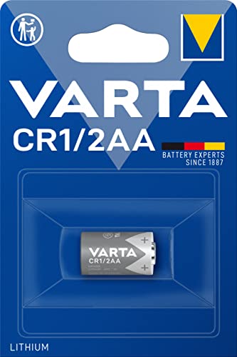 VARTA Batterien CR1/2 AA Lithium Rundzelle, 1 Stück, 3V, Spezialbatterien für elektronische Geräte, mit langanhaltender, höchster Leistung von Varta