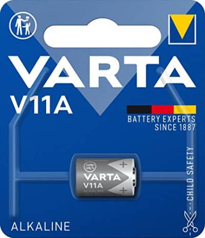 VARTA Batterien V11A, 1 Stück, Alkaline Special, 6V, für Uhren, Fernbedienungen, Taschenrechner, kompakt mit langanhaltender & hoher Leistung von Varta
