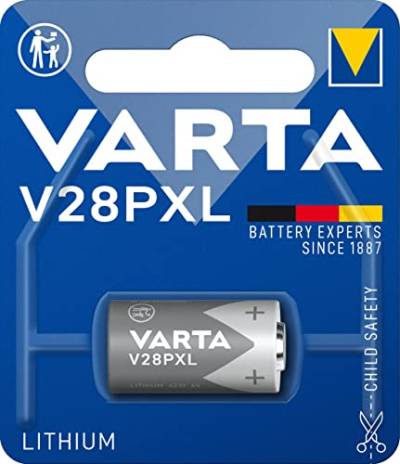 VARTA Batterien V28PXL Lithium Rundzelle, 1 Stück, 6V, Spezialbatterien für elektronische Geräte, mit langanhaltender, höchster Leistung von Varta