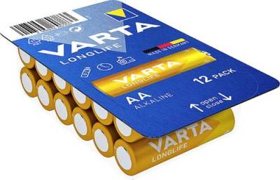Varta LONGLIFE AA Big Box 12 Mignon (AA)-Batterie Alkali-Mangan 2800 mAh 1.5V 12St. von Varta