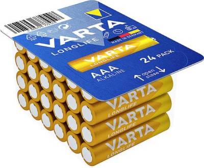 Varta LONGLIFE AAA Big Box 24 Micro (AAA)-Batterie Alkali-Mangan 1200 mAh 1.5V 24St. von Varta