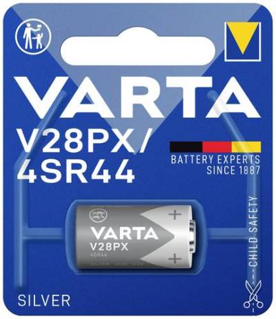 Varta SILVER Cylindr.V28PX/4SR44 Bl1 Fotobatterie 4SR44 Silberoxid 145 mAh 6.2V 1St. von Varta