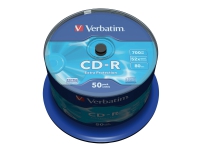 Verbatim - 50 x CD-R - 700 MB (80 min) 52x - Spindel von Verbatim