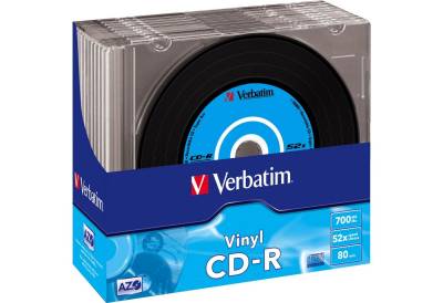 Verbatim CD-Rohling CD-R 700 MB Vinyl von Verbatim