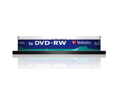 Verbatim DVD-RW 4,7GB 4x 10er Spindel von Verbatim