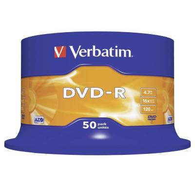 Verbatim DVD-Rohling DVD-R 4.7 GB 16x 50er Spindel von Verbatim