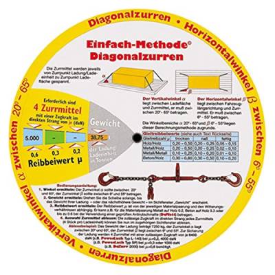 Drehscheibe zur Ladungssicherung Trucker's Disc LKW Güterverkehr Fahreranweisung von Verlag Heinrich Vogel
