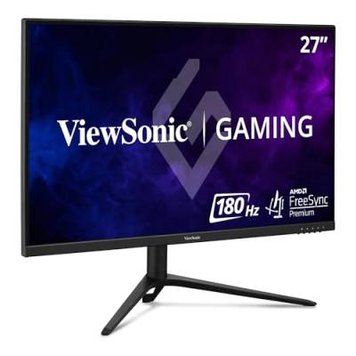 Viewsonic VX2728J 68,6 cm (27 Zoll) Gaming Monitor (Full-HD, IPS, 180 Hz, 1 ms, FreeSync Premium, HDMI, DP, Lautsprecher, Höhenverstellbar) Schwarz von ViewSonic