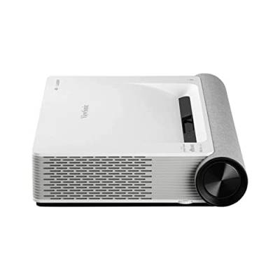 Viewsonic X2000L-4K Ultrakurzdistanz Laserbeamer (4K, 2000 ANSI Lumen, 2x HDMI, USB, 2x 10 Watt + 2x 25 Watt Cube, 5G Internet-Empfang) Weiß von ViewSonic
