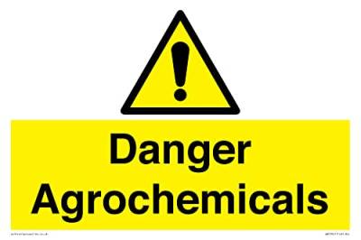 Danger Agrochemicals Schild – 300 x 200 mm – A4L von Viking Signs